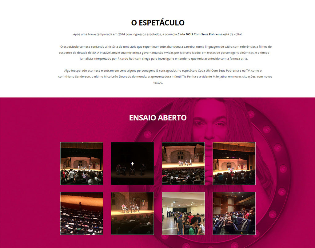 Cada 2 com seus Pobrema - OnePage