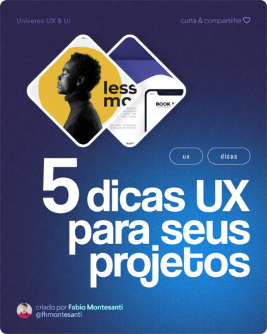 5 Dicas UX para seus Projetos