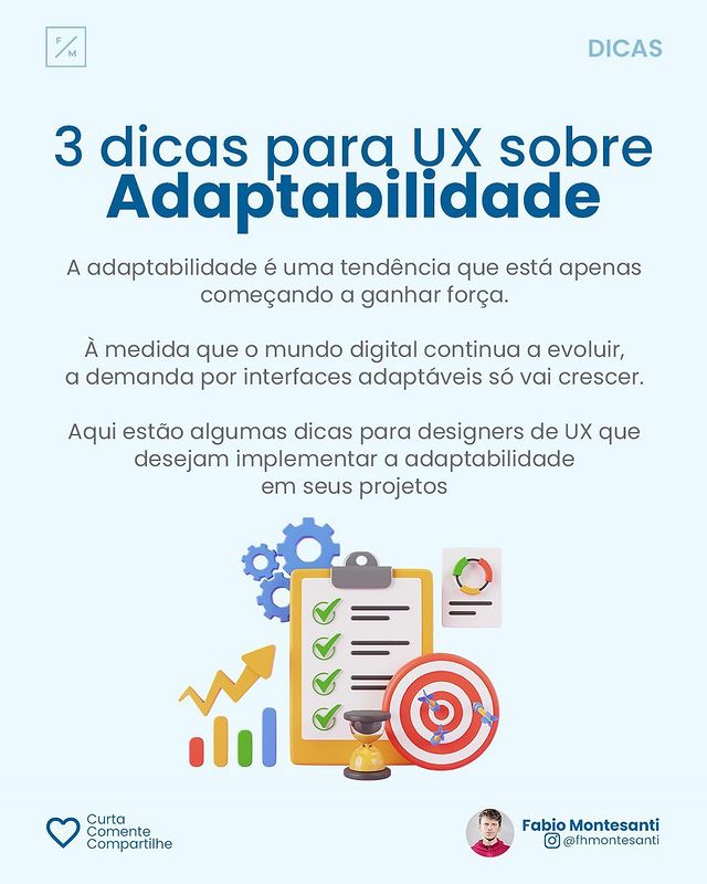 O cenário digital continua a evoluir rapidamente a adaptabilidade tornou-se muito importante para o UX Design. Tenho testemunhado como a capacidade de se adaptar às mudanças é vital para criar experiências do usuário verdadeiramente excepcionais.

Neste mundo em constante transformação, abraçar a mudança não é apenas uma habilidade, é uma mentalidade. É a chave para permanecer relevante e inovador na criação de produtos e interfaces que atendam às necessidades em constante mutação dos usuários.

A adaptabilidade se traduz em insights profundos, prototipagem ágil e designs centrados no usuário. As interfaces devem ser capazes de se adaptar a diferentes tamanhos e formatos de tela, dispositivos e condições de uso.

Vamos juntos criar experiências incríveis para os usuários! 🚀